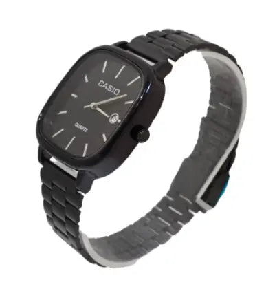 Casio Watch for Unisex Stainless Steel -Black